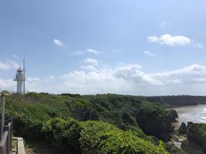 灯台をみる