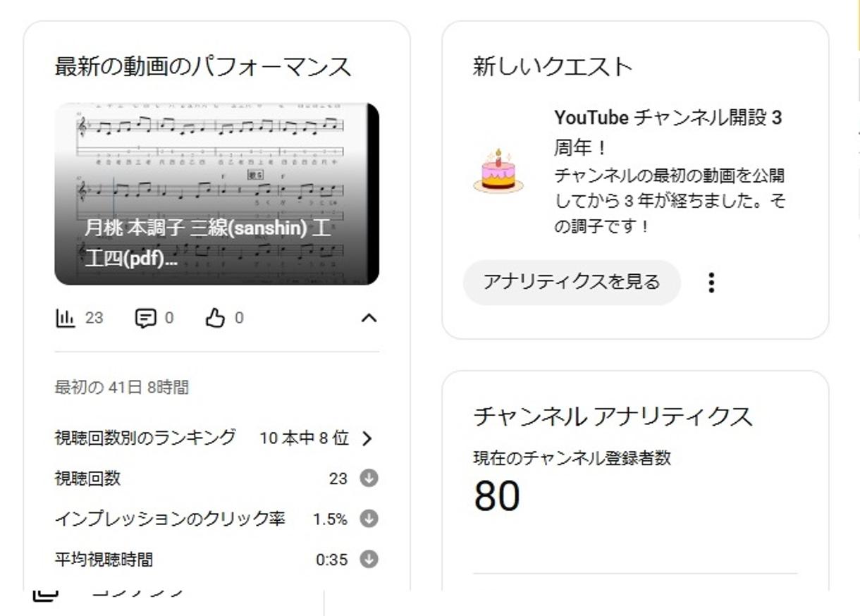 ３周年
