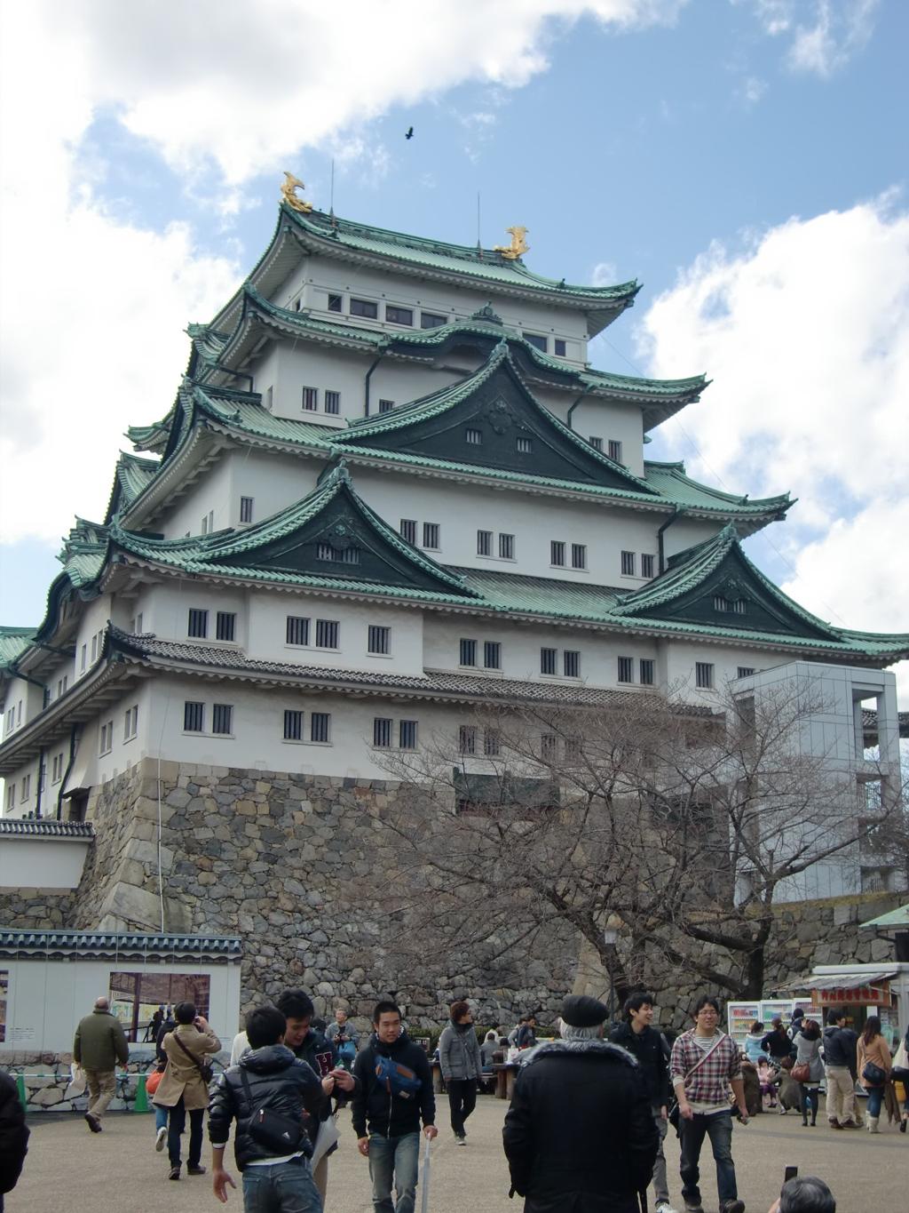 ２０１２年３月ハルオバーの告別式の日の名護屋城  width=