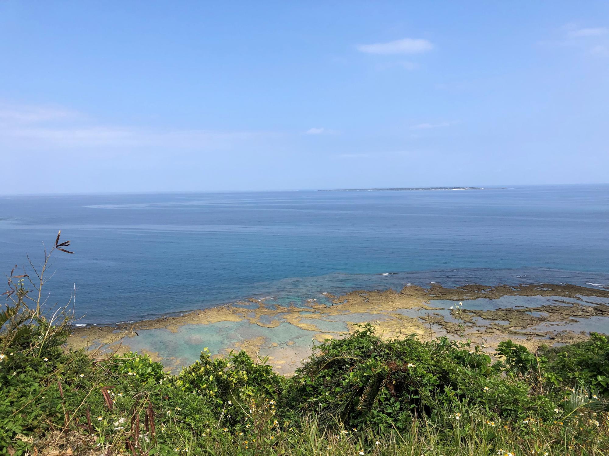 久高島がみえる