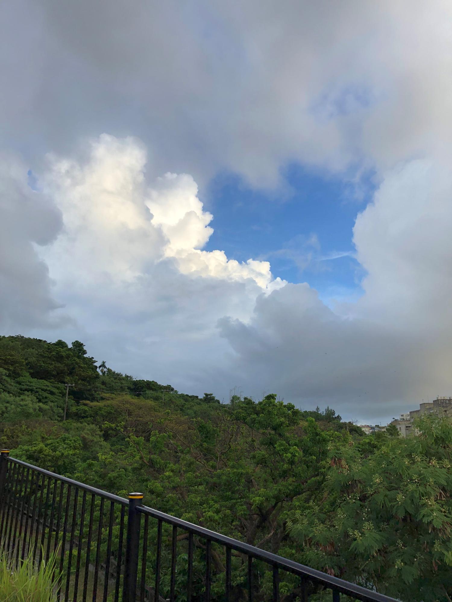 １８時４分　雨が上がった