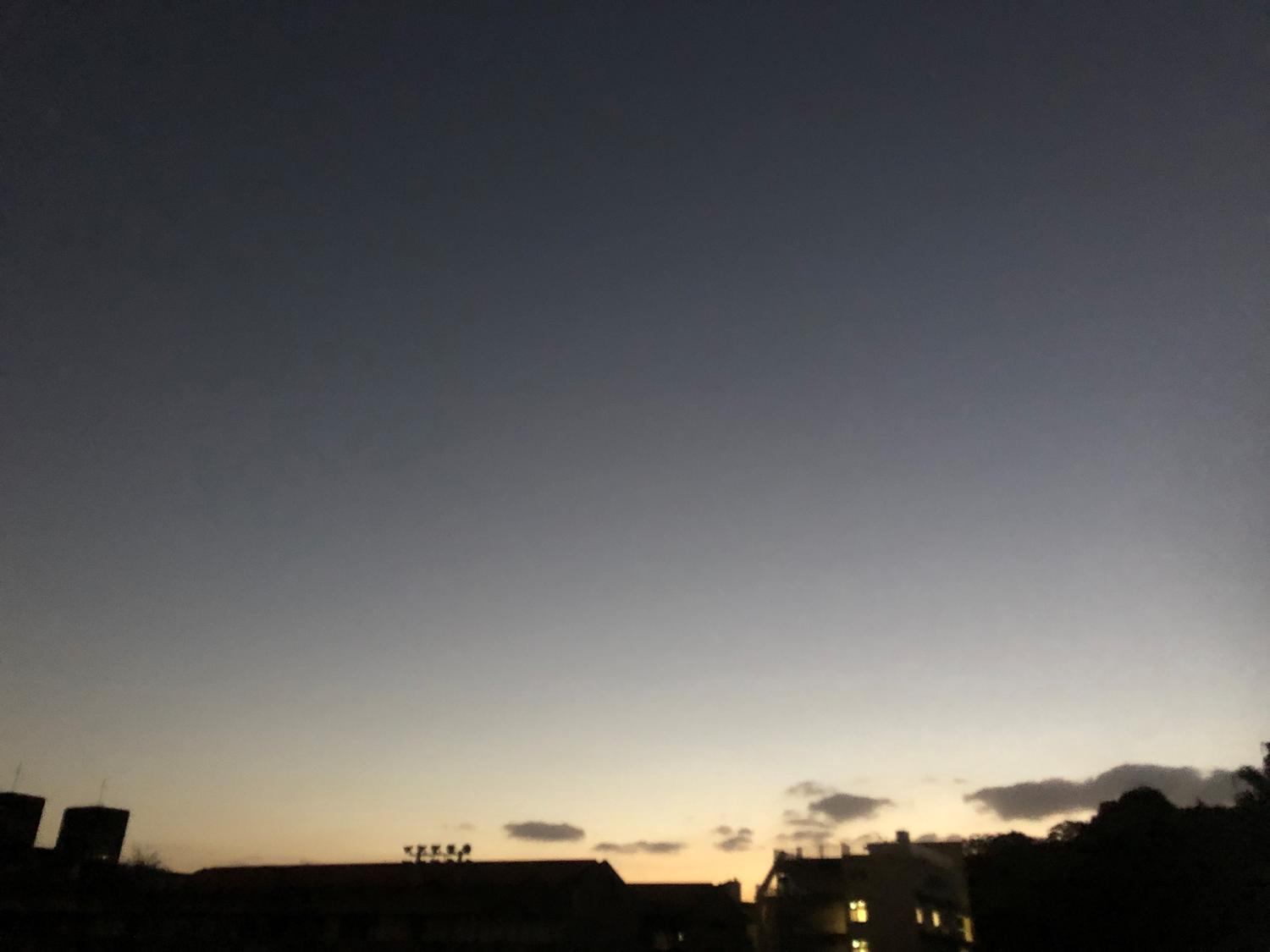 今朝の６時４６分