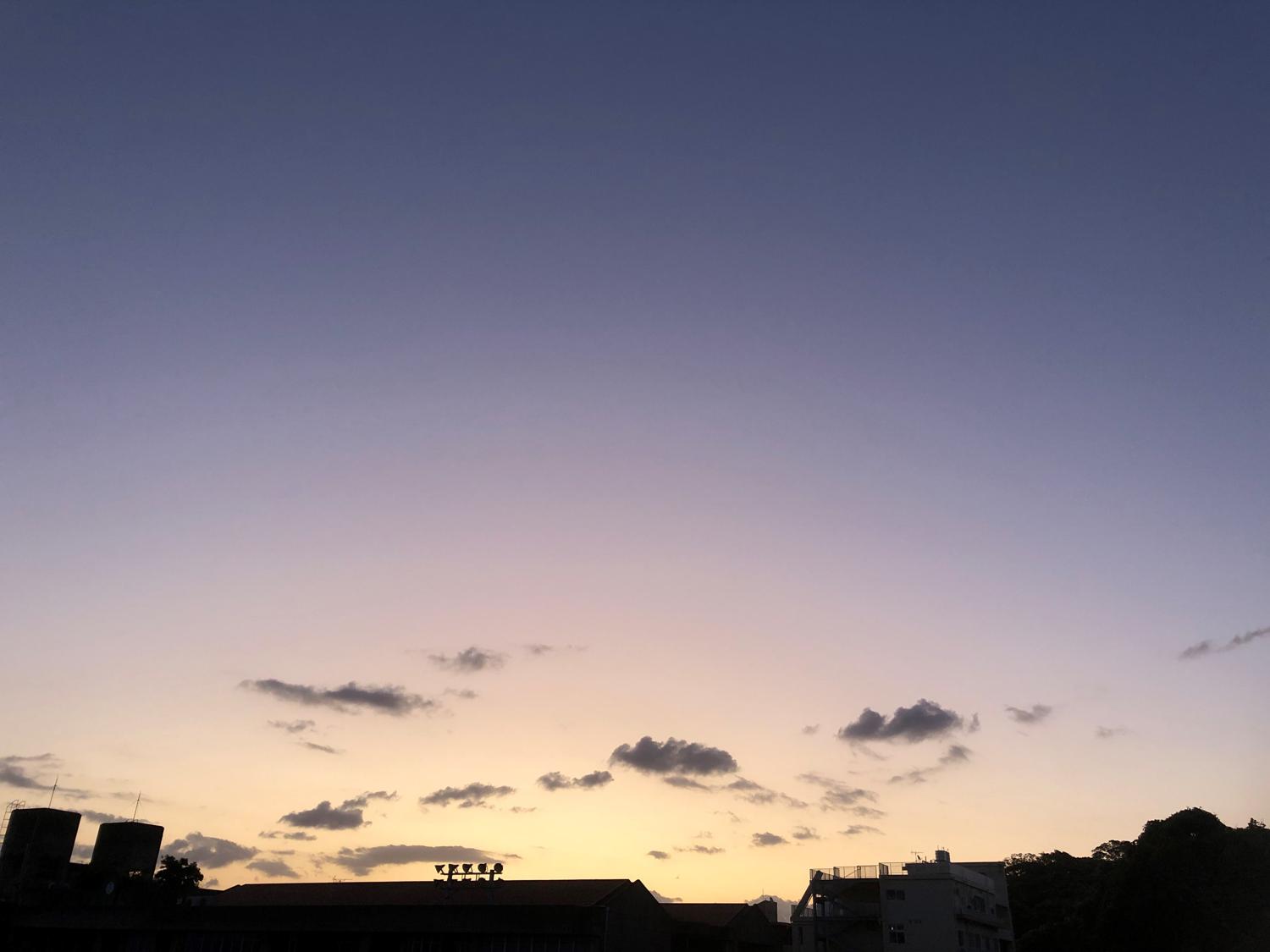 今朝の５時５８分