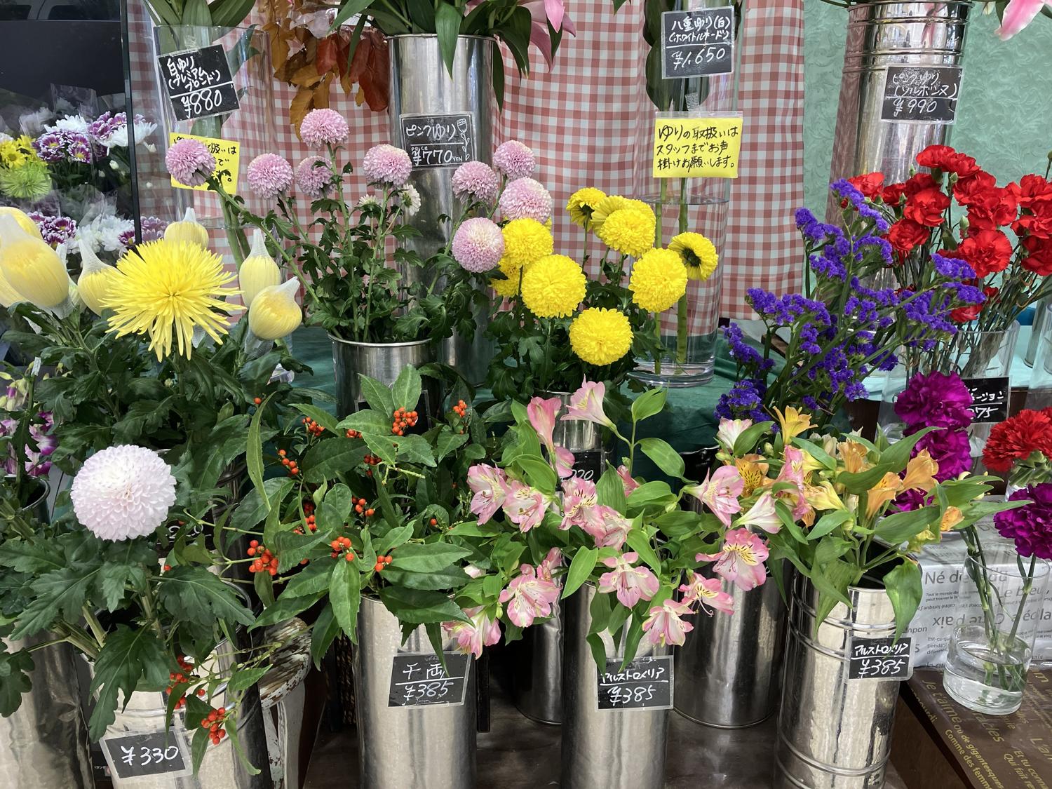 メインプレースの花屋さんの花