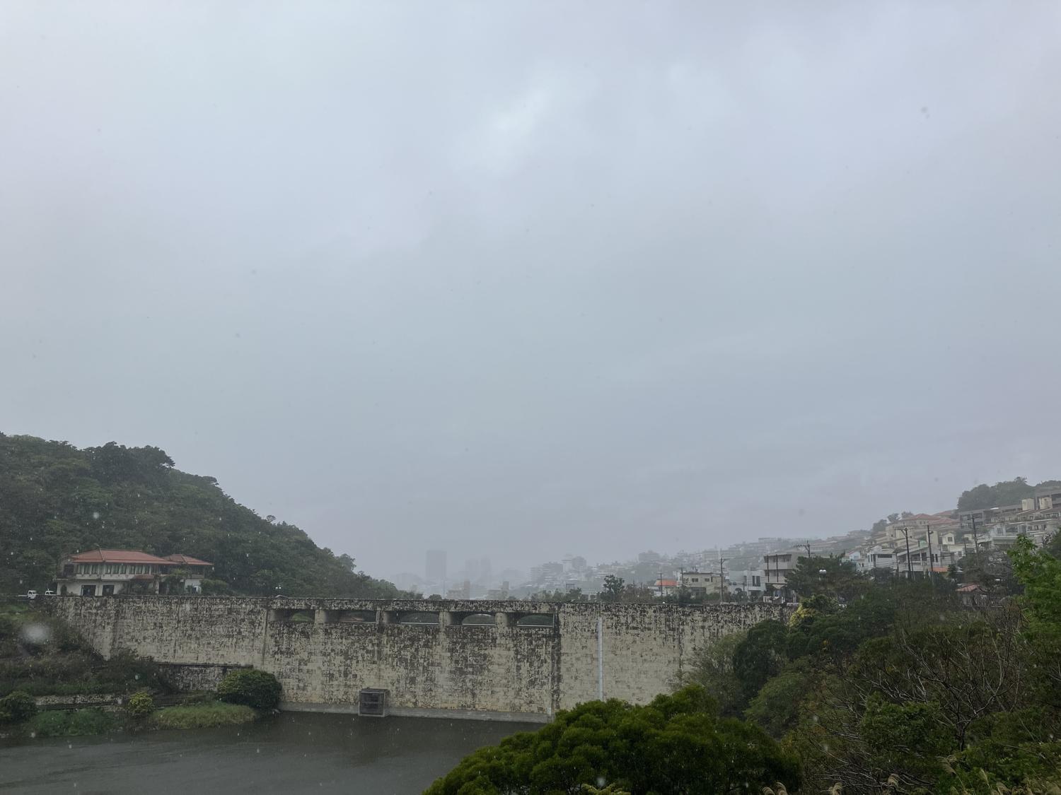 １６：２０　本格的に雨が降る