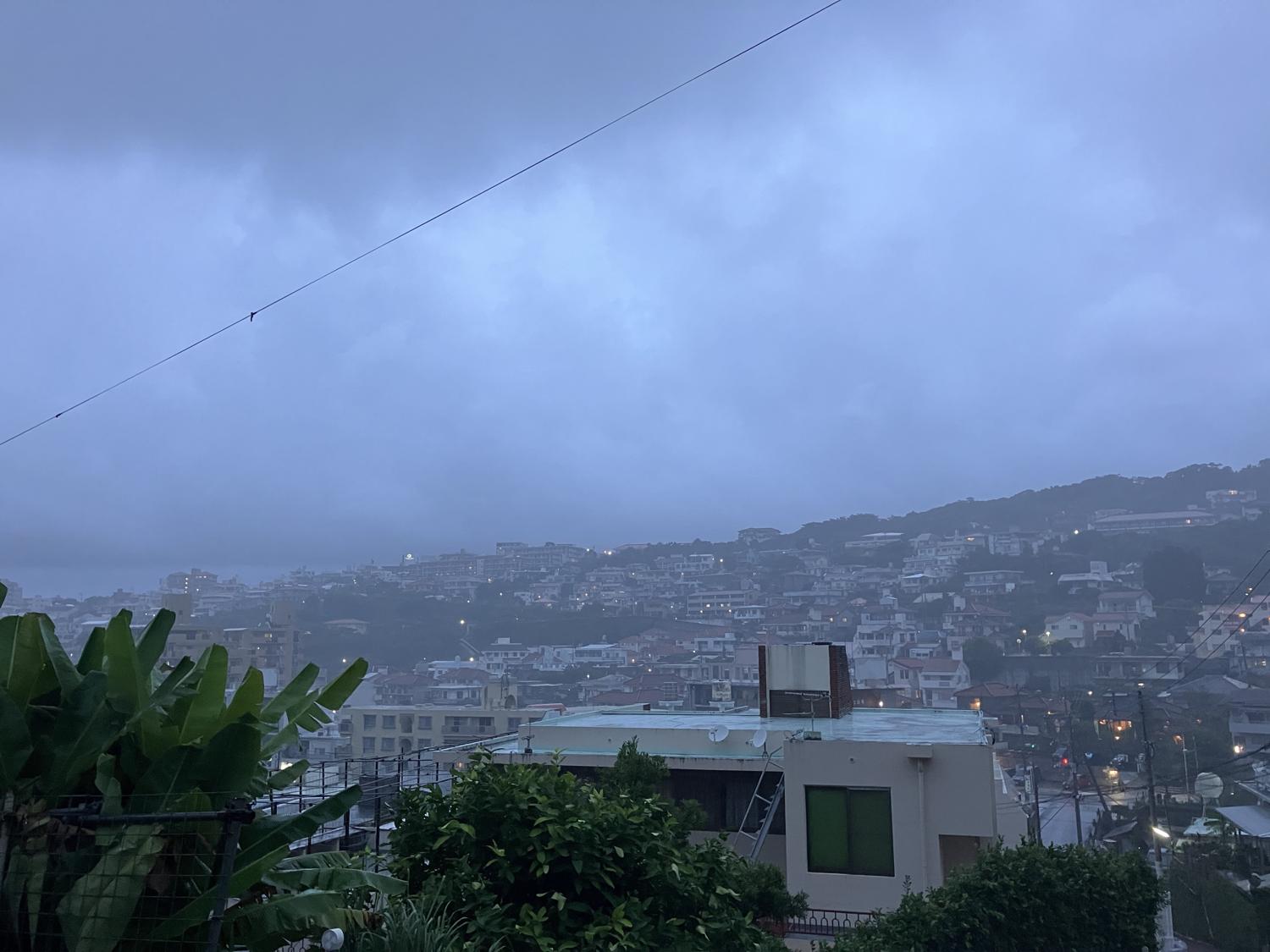 １８時０４分　本格的な雨になった