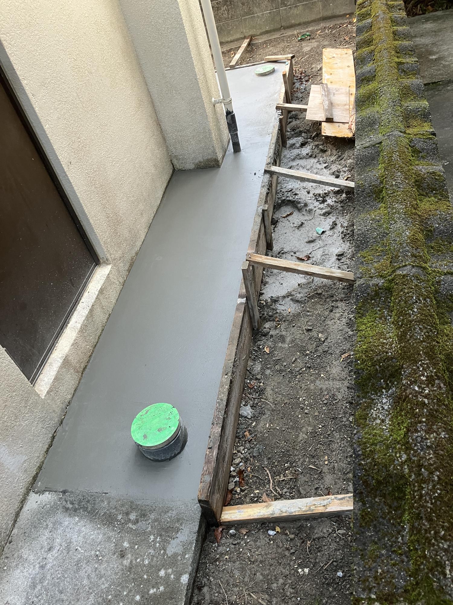 コンクリートを流した１