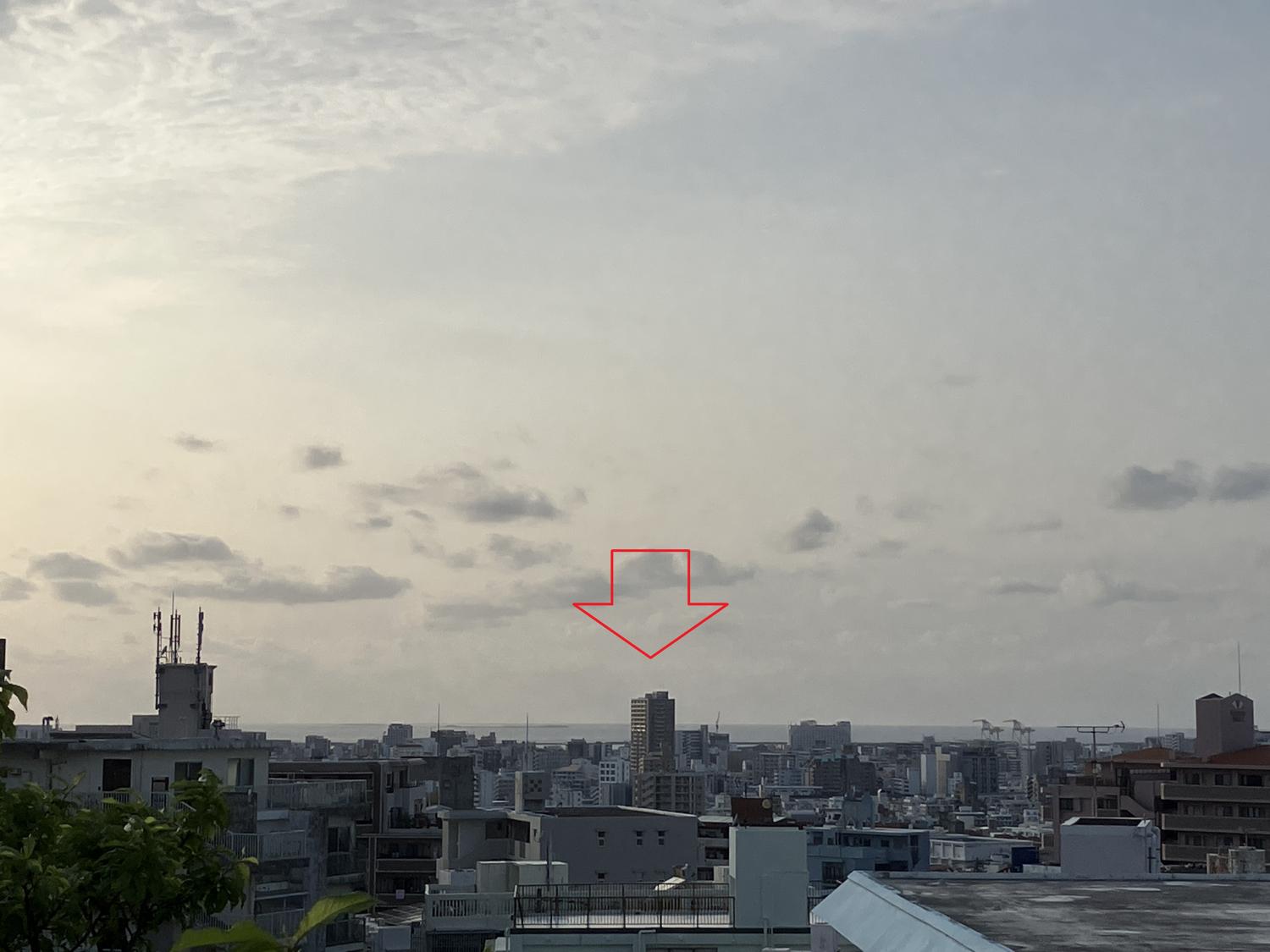 海が見えない邪魔なビル