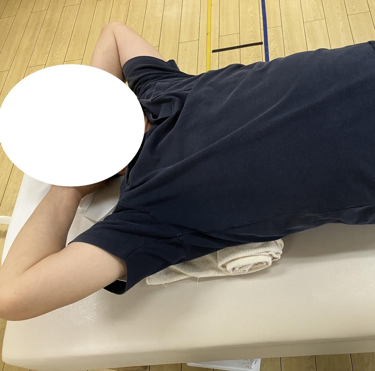 最後のストレッチ指導